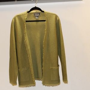 Nouveaux 100% Wool Open Front Cardigan